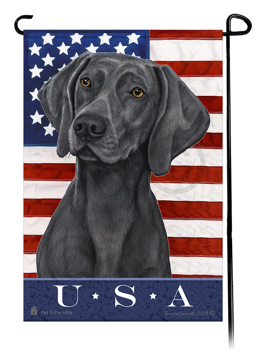 Weimaraner True Blue - Garden Flag
