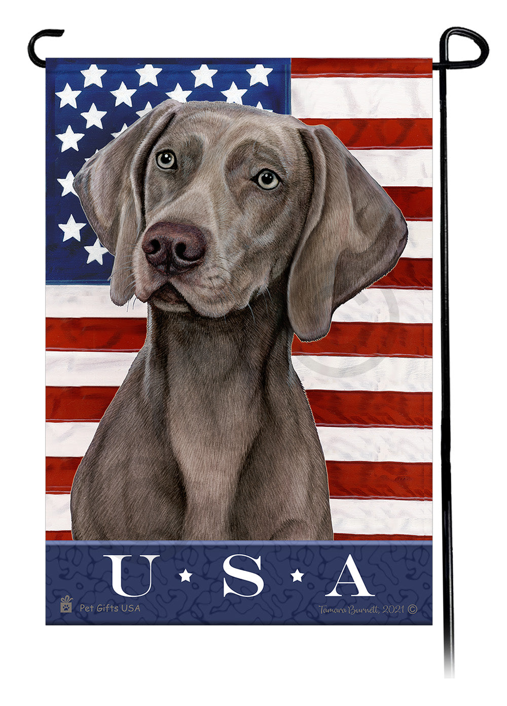 Weimaraner True Blue - Garden Flag