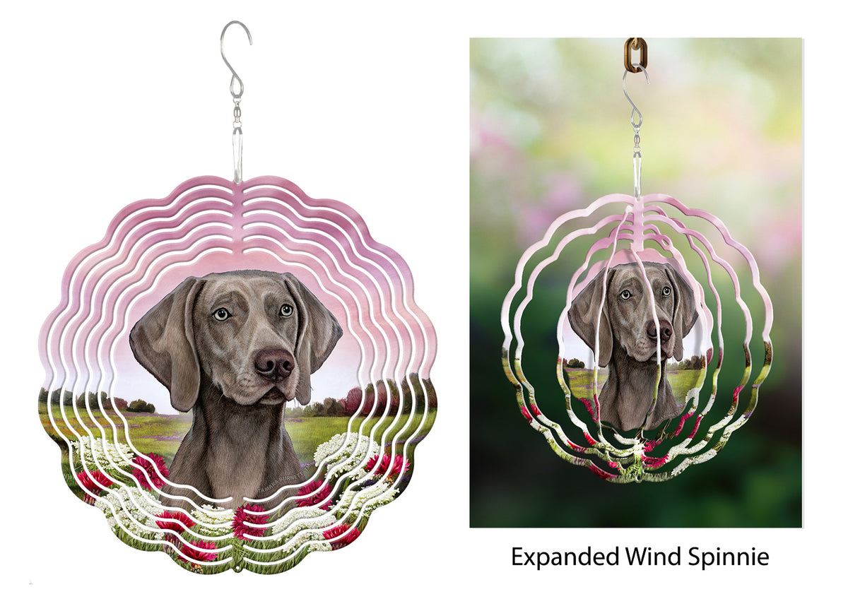 Weimaraner Mouse Grey Wind Spinner