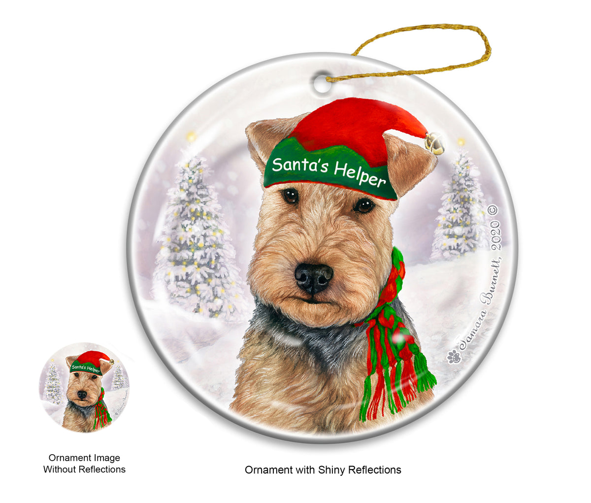 Welsh Terrier Blue and Tan Ornament