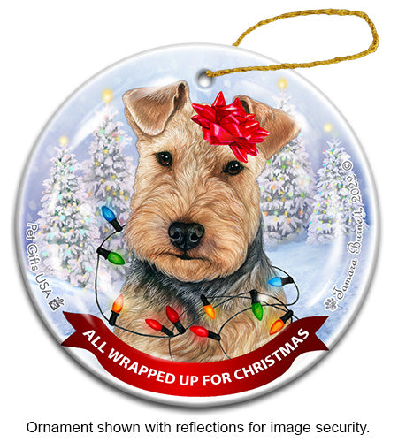 Welsh Terrier Blue and Tan Ornament