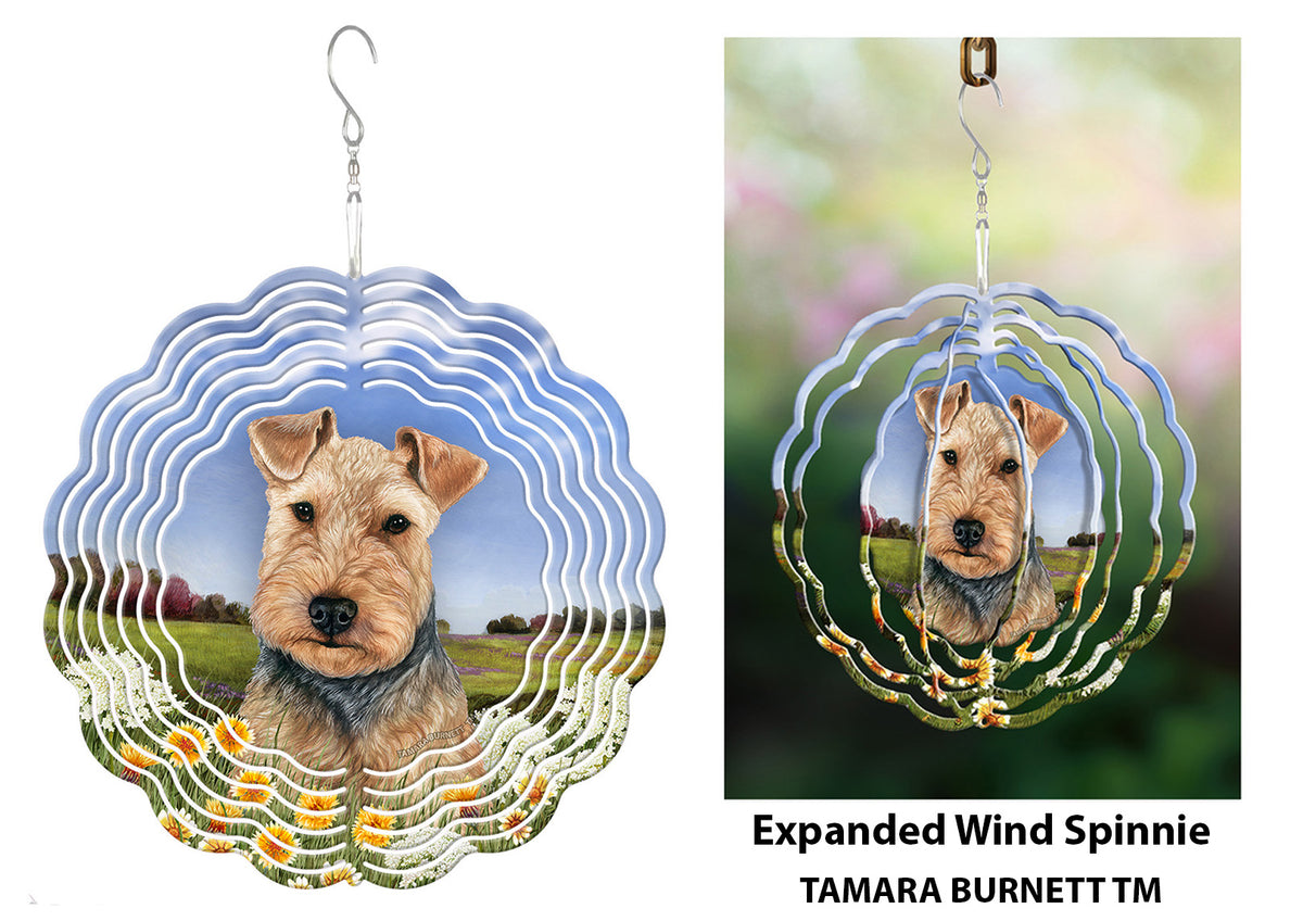 Welsh Terrier Blue and Tan Wind Spinner
