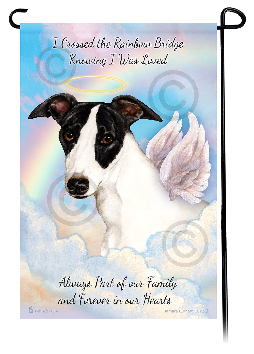 Whippet Memorial Garden Flags