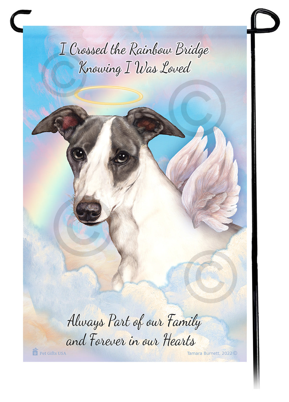 Whippet Memorial - Garden Flag