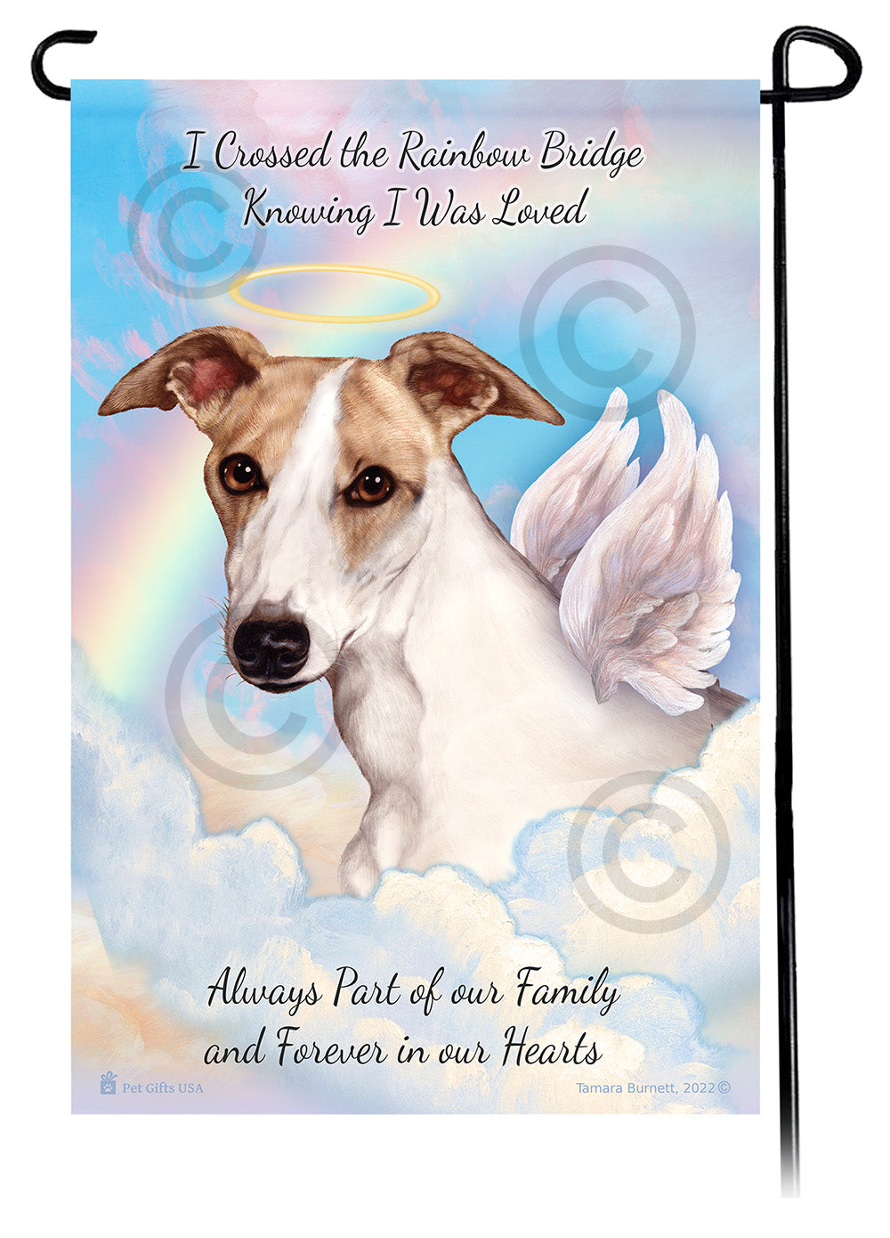 Whippet Memorial - Garden Flag