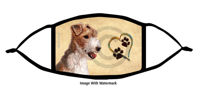 Wire Hair Fox Terrier Face Mask