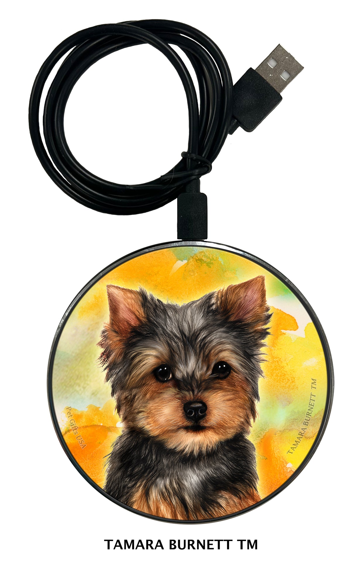 Yorkie Puppy Zoomies Wireless Charger