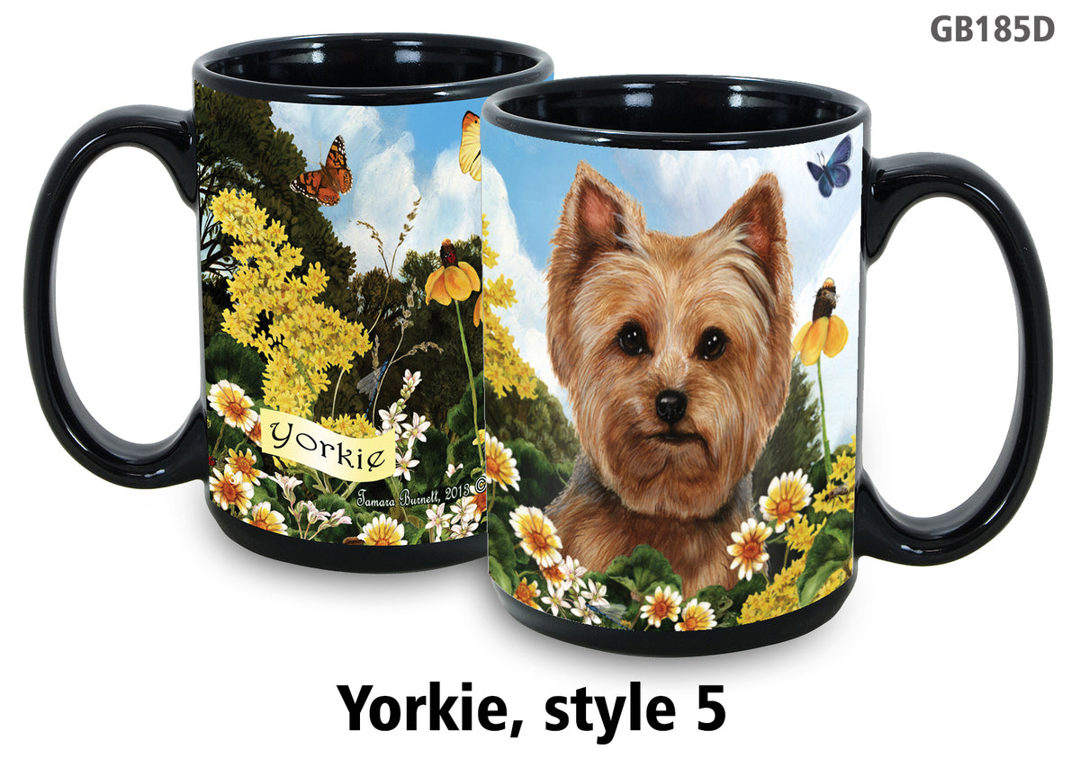 Yorkie Light - Garden Party Fun Mug 15 oz