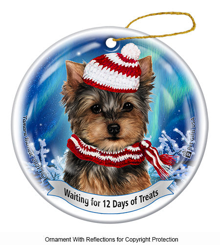 Yorkie 12 Days of Treats Ornament