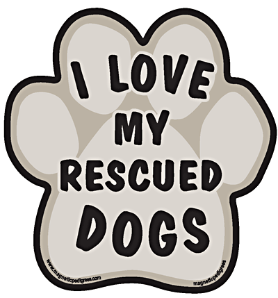 Paw Shaped Stuck On Pedigrees Stickers