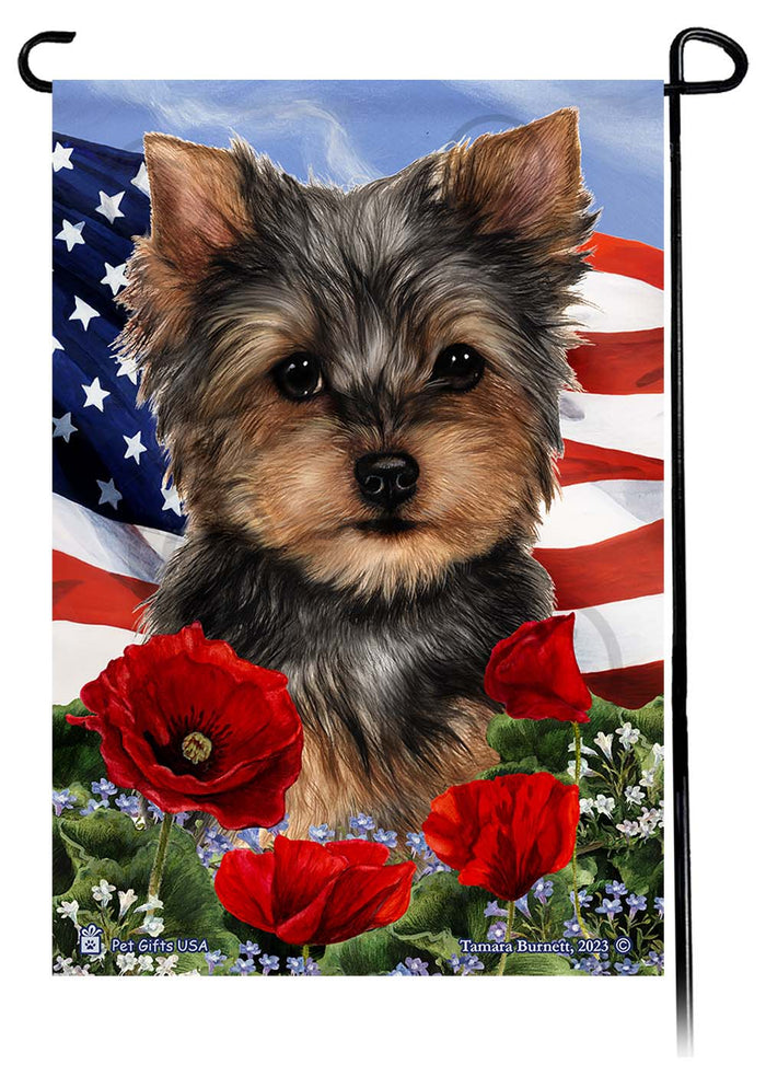 Patriotic Flowers Garden Flags