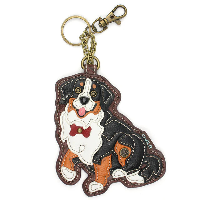 Chala Bernese Mountain Dog Key Fob / Coin Purse