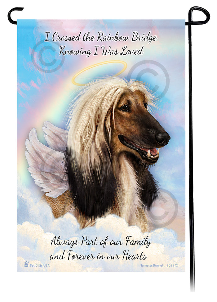 Afghan Hound Memorial Garden Flags