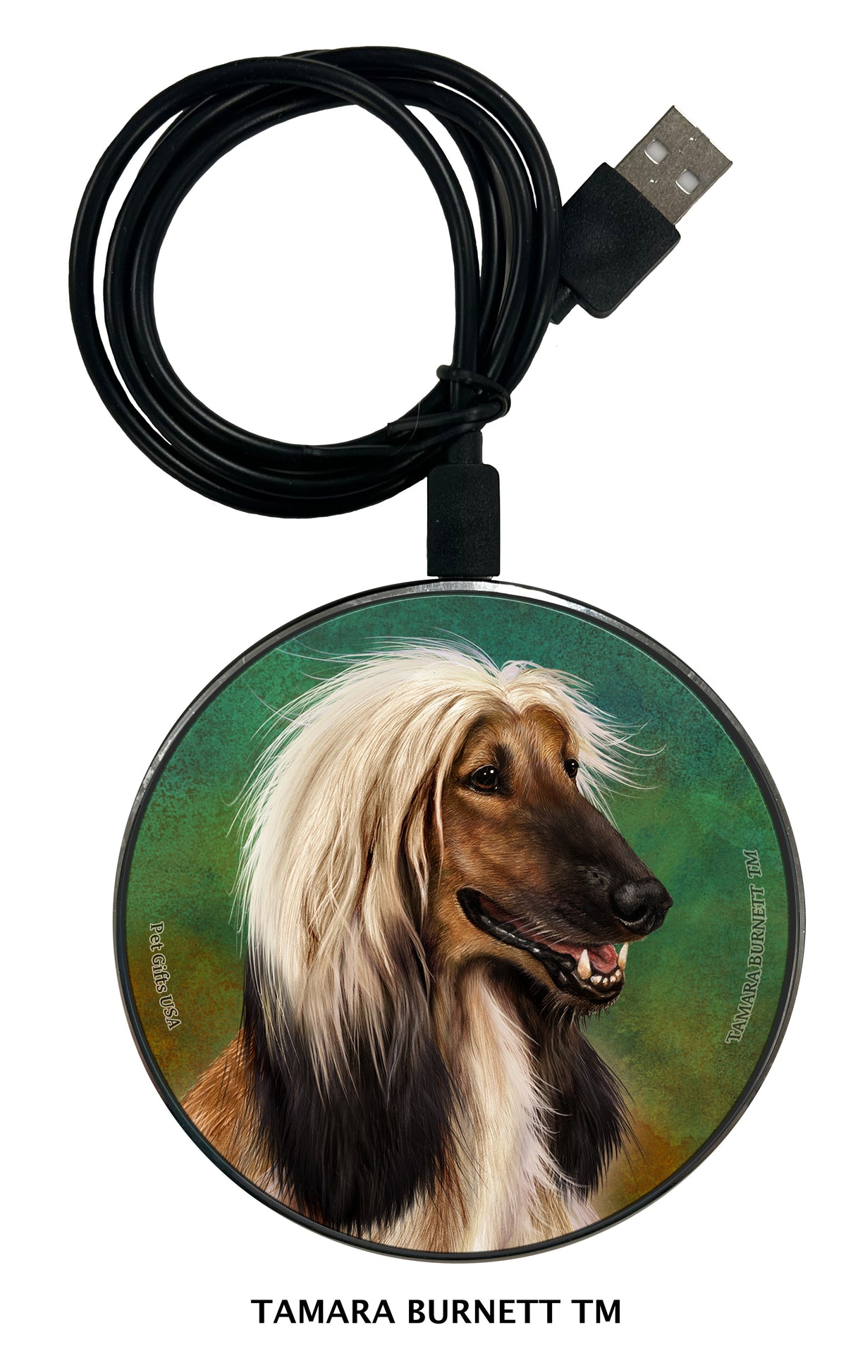 Afghan Hound Zoomies Wireless Charger