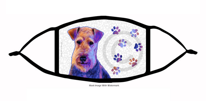 Airedale Face Mask