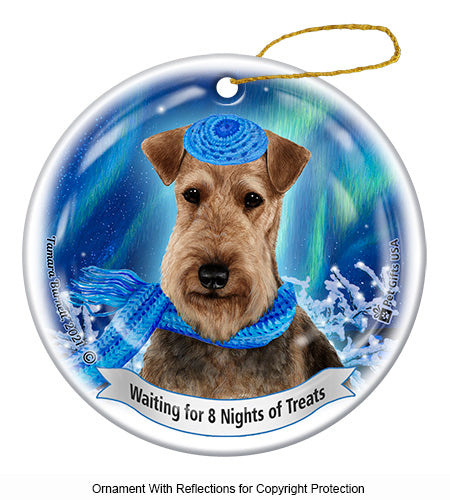 Airedale Hanukkah Ornament