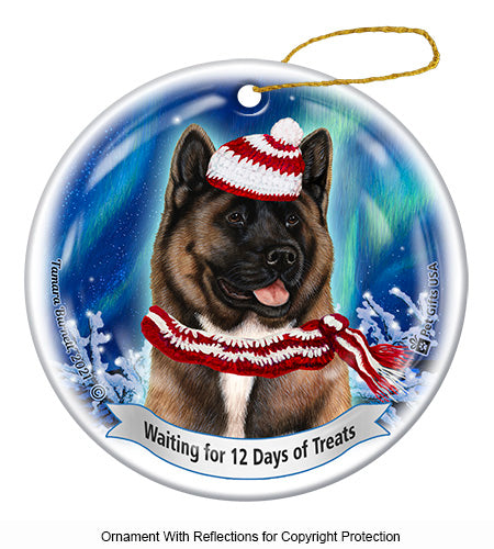 Akita 12 Days of Treats Ornament