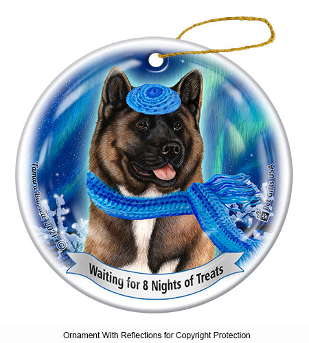 Akita Hanukkah Ornament