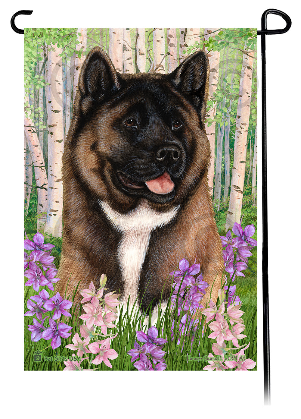 Akita Spring Flowers Garden Flags
