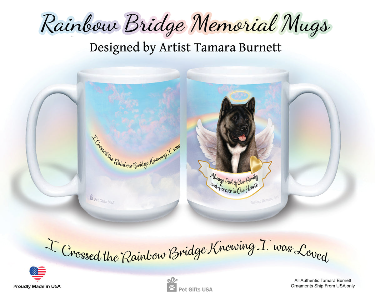 Akita Silver Memorial Mug 15 oz