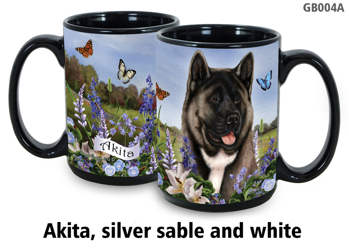 Akita Red - Garden Party Fun Mug 15 oz