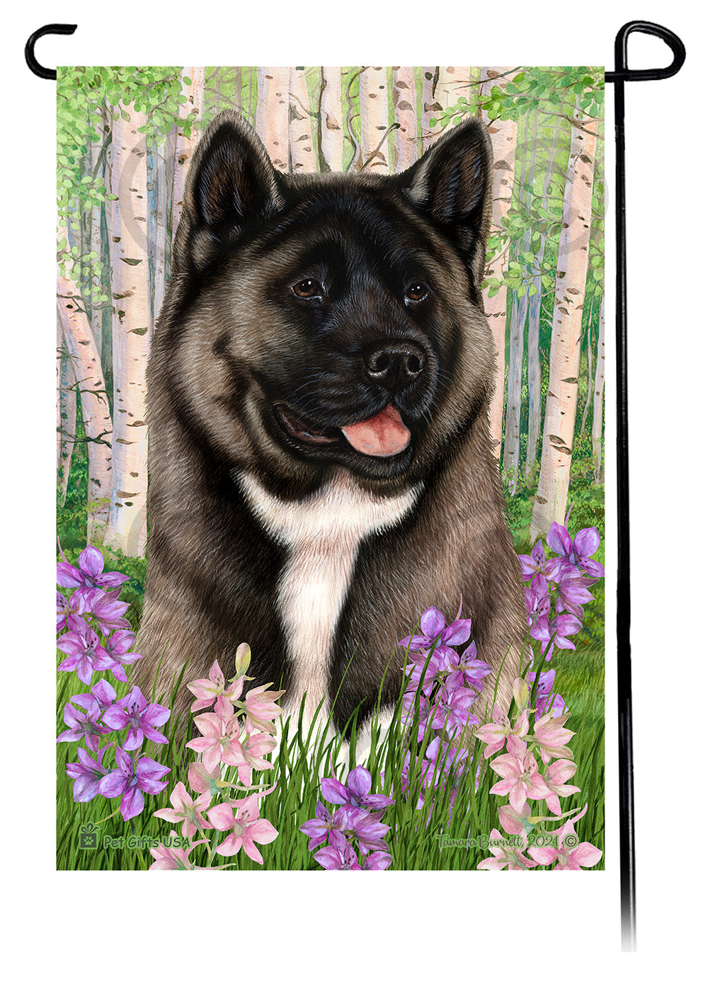Akita Spring Flowers - Garden Flag