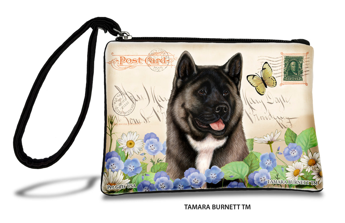 Akita Silver Zippees Pet Pouch