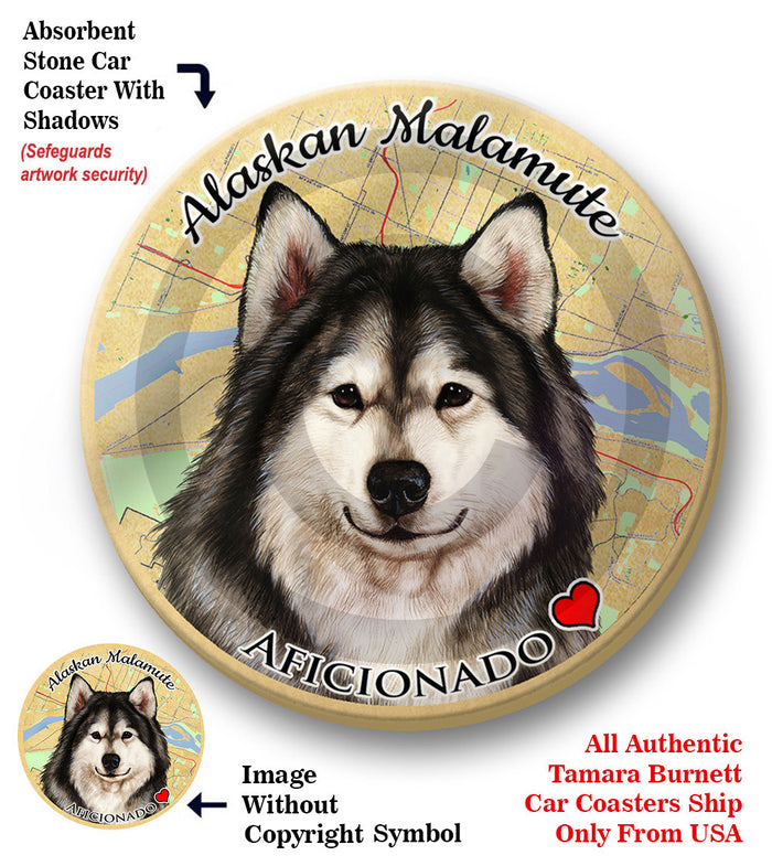 Alaskan Malamute - Coaster Buddy (set of 2)