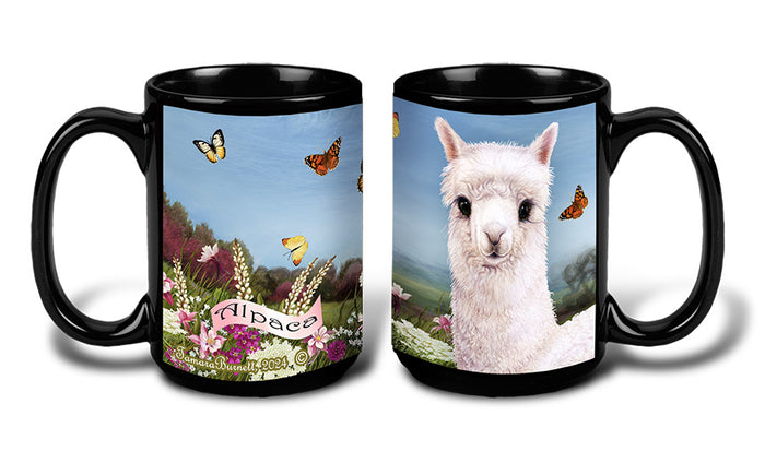 Alpaca White - Garden Party Fun Mug 15 oz