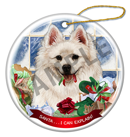 American Eskimo - Santa I Can Explain Ornament