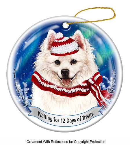 American Eskimo 12 Days of Treats Ornament