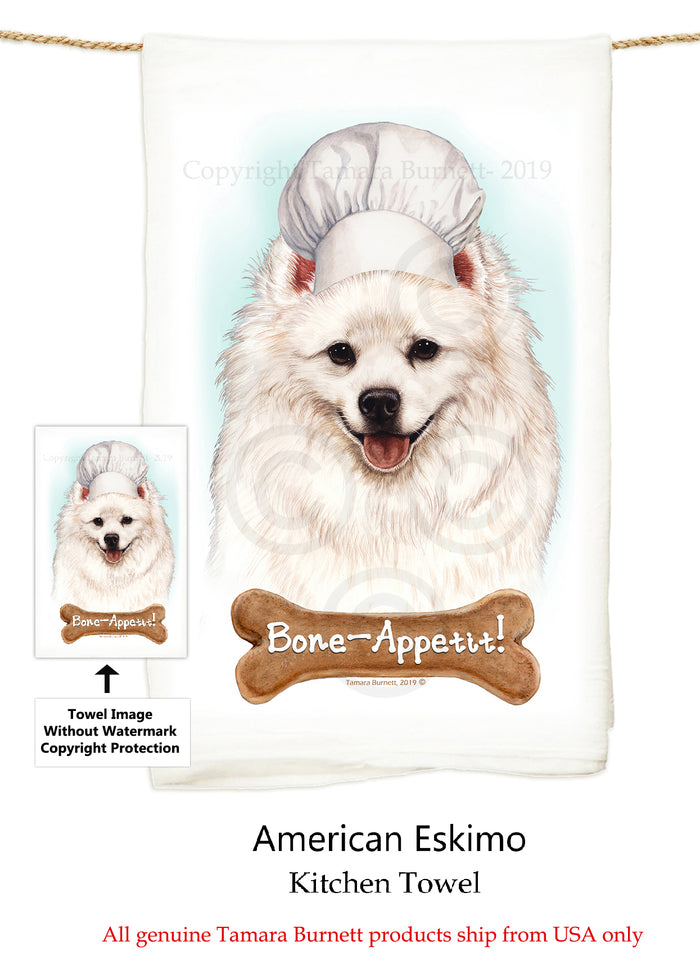 American Eskimo Flour Sack Towel