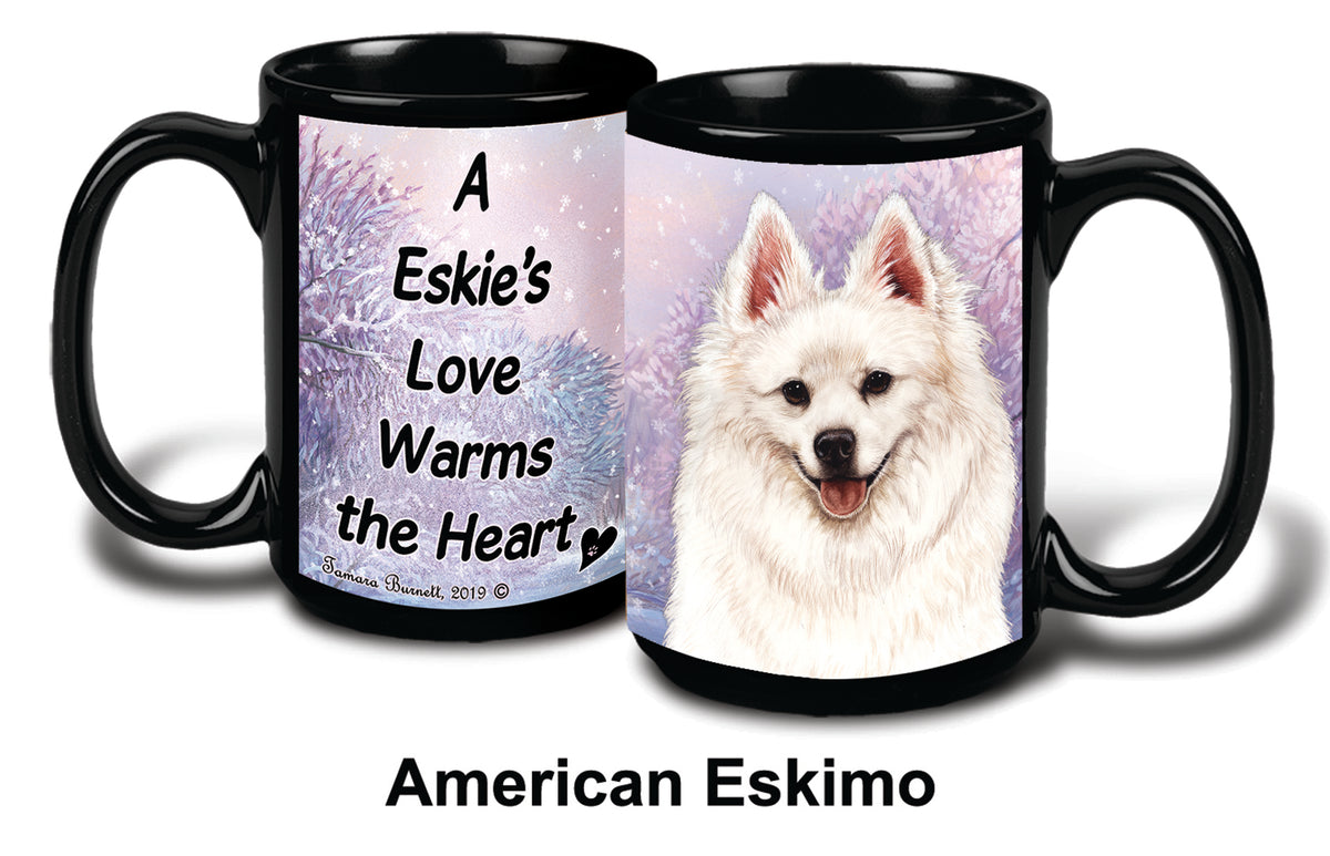 American Eskimo Winter Mug 15 oz