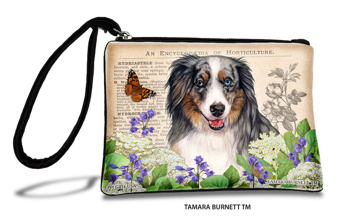 American Shepherd Aussie Mini Blue Merle Zippees Pet Pouch