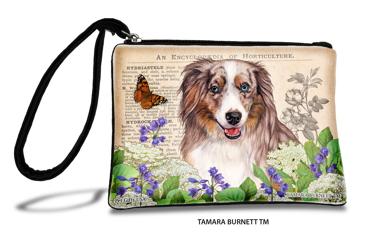 American Shepherd Aussie Mini Red Merle Zippees Pet Pouch