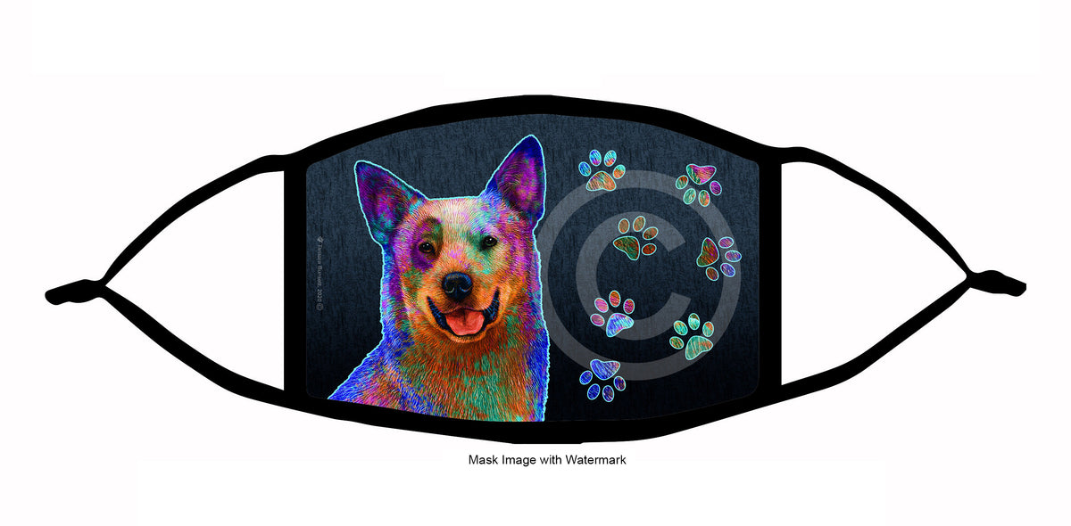 Australian Cattle Dog (Blue Tick) Face Mask