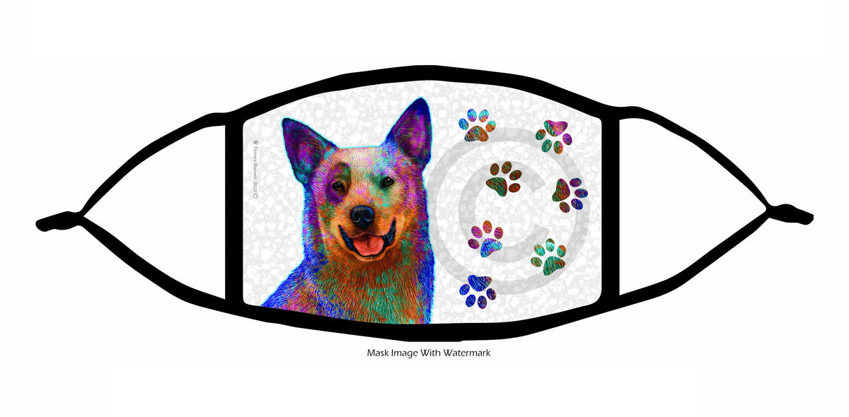 Australian Cattle Dog (Blue Tick) Face Mask