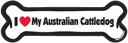 Australian Cattle Dog Bone Shaped Magnets