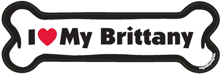 Brittany Spaniel Bone Shaped Magnets