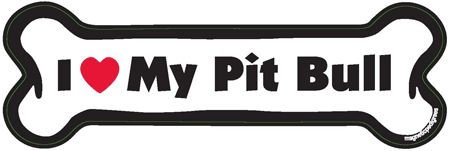Pit Bull Bone Shaped Magnets