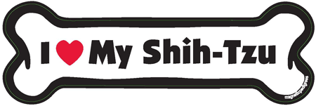 Shih Tzu Bone Shaped Magnets