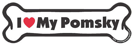 Pomsky Bone Shaped Magnets