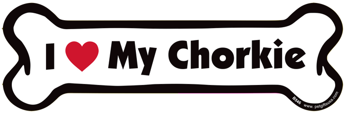 Chorkie Bone Shaped Magnets