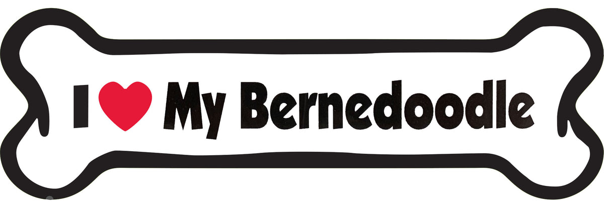Bernedoodle Bone Shaped Magnets