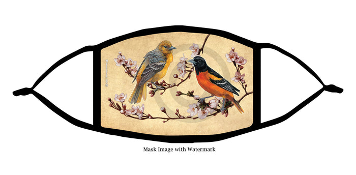 Baltimore Oriole Face Mask