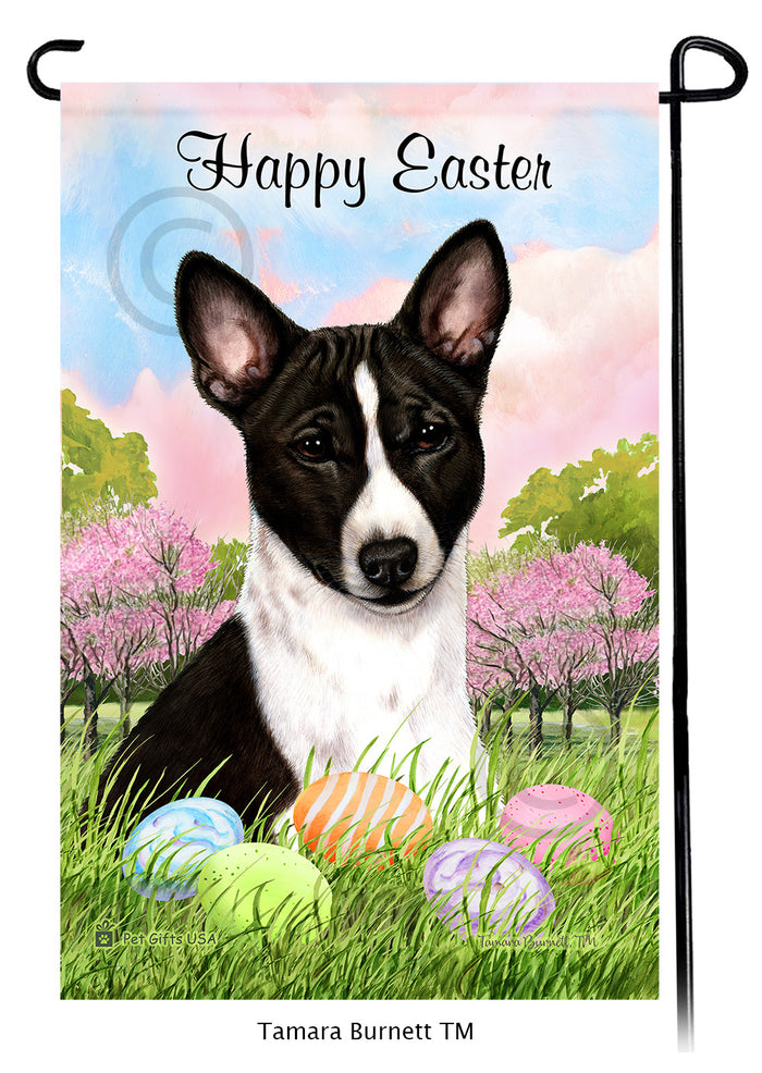 Basenji Happy Easter Garden Flags