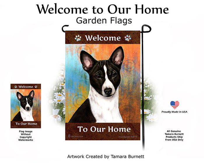 Basenji Welcome To Our Home Garden Flags