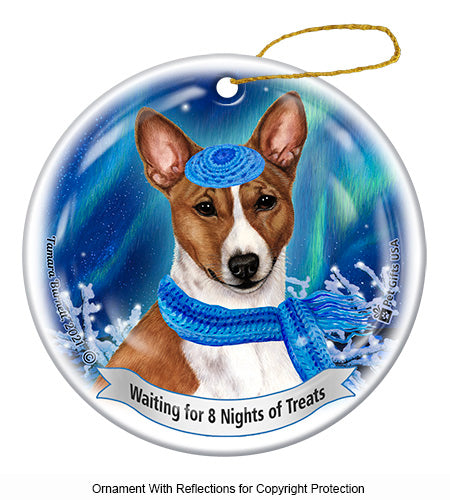 Basenji Hanukkah Ornament