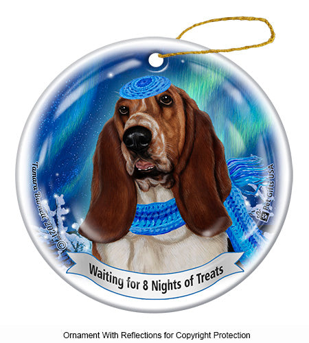 Basset Hanukkah Ornament