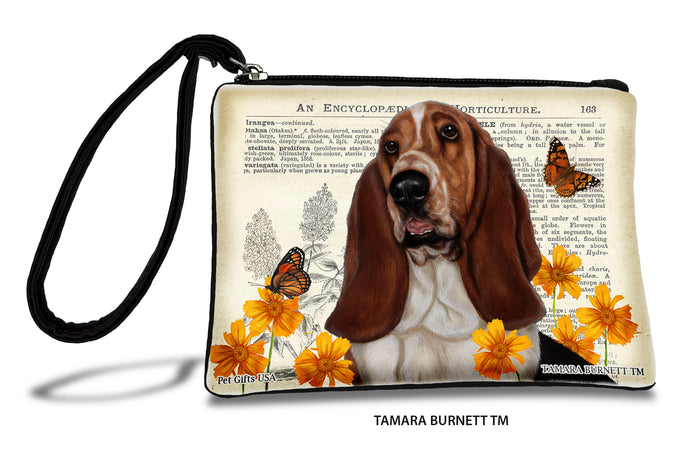 Basset Hound Brown And White Zippees Pet Pouch